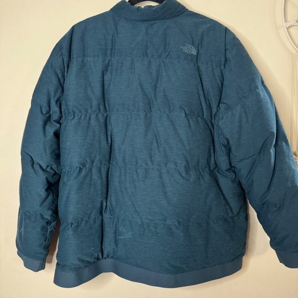 THE NORTH FACE Eros 550 Pullover Puffer Men's Jacket Size XL Goose Down Blue - Picture 6 of 13